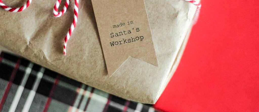 made in Santa's Workshop tag