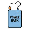モバイルバッテリーのイラスト