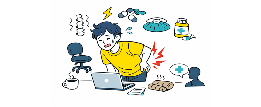 腰痛で仕事が止まるクリエイターへ。座りっぱなしの制作を立て直す腰痛対策